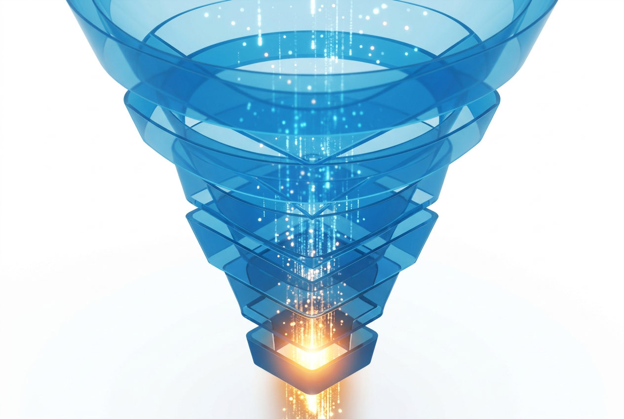 Funnel de conversion leads B2B - de la sensibilisation a la conversion client